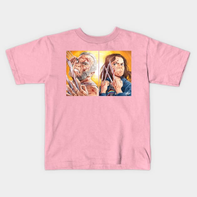 LOGAN & LAURA Kids T-Shirt by renomsad